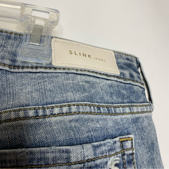 Slink Jeans Frayed Hem Bermuda Jean Shorts 18 - Picture 7 of 12